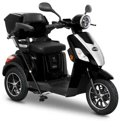 Produktbild von Rolektro E-Trike 25 V.2 Schwarz - 25 km/h Dreirad - Elektroroller 1000W - Reichweite 50 km