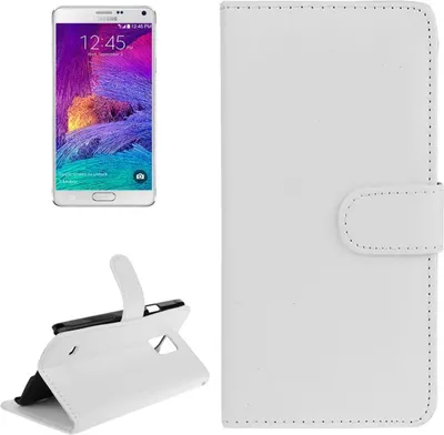 Zdjęcie produktu dla Pokrowiec ochronny na telefon komórkowy (klapka pozioma) do telefonu komórkowego Samsung Galaxy Note 4 SM-N910 Biały