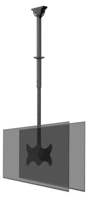 Produktbild von Neomounts CL35-340BL22 Doppel Monitor-/TV-Deckenhalterung 23-43" - H 106-156 cm, 100 x 100 mm, 200 x 200 mm, -20 - 5°, -180 - 180°, 6°, Schwarz