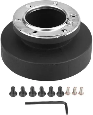 Productafbeelding van Stuurnaaf Adapter - Hub Kit - Auto Aanpassen - Duurzame Aluminiumlegering - 20mm 6-Gats - Zilver