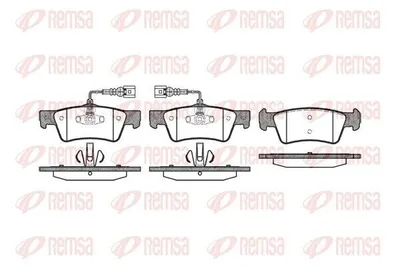 Produktbild von REMSA Bremsbeläge Satz Hinten Bremsklötze für VW Transporter V Bus (7HB, 7HJ, 7EB, 7EJ, 7EF, 7EG, 7HF, 7EC) 1187.02