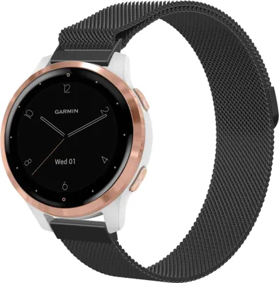 Obrázek produktu pro Fossil Gen 5e 42mm, Fossil Gen 6 42mm, Garmin Venu 2s 40mm, Garmin Venu 3S, Garmin Vivoactive 3s, Garmin Vivoactive 4s 40mm, Garmin Vivomove 3s 39mm, Huawei Watch GT 4 41mm Řemínek: imoshion Milanese magnetický řemínek s instalační pomůckou