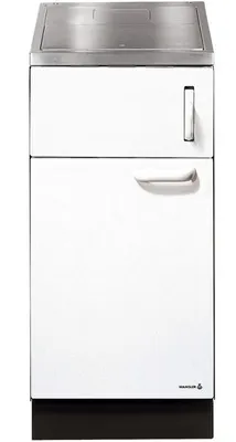 Produktbild von WAMSLER Kohleherd K 140 S ohne Deckel weiß aus Stahl und Edelstahl; W20001400025