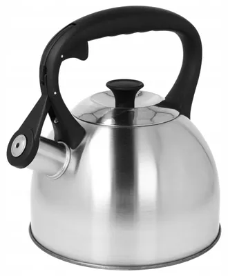 Produktbild von Brunbeste Traditioneller Stahlwasserkocher 2,5 L Silber Pfeife