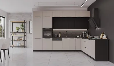 Produktbild von Winkelküche ARONA SIENA 350x290 Küchenzeile Eckküche Küche Kaschmir XL Stauraum