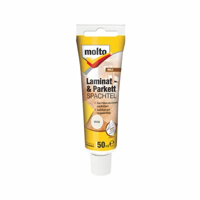 Produktbild von Molto Laminat- & Parkettspachtel Weiß 50 ml Holzreparatur