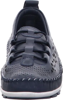 Produktbild von Gemini Damen Slipper Mokassin Schnürschuh sportlich Cutouts 340201-01, Größe:37 EU, Farbe:Blau
