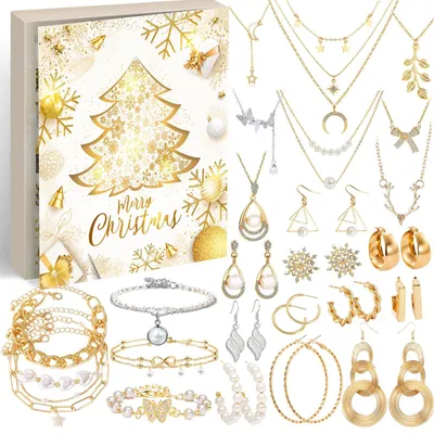 Imagen del producto de Calendario de Adviento 2026 joyas mujeres 24 días calendario navideño