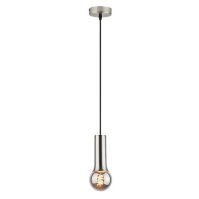Immagine prodotto di Rabalux 72015 Lampada a sospensione 1 spot Zuriel, E27, argento, rotonda, industriale, ø70mm