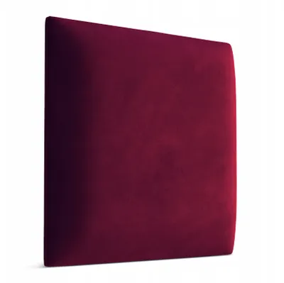 Produktbild von Wandpaneele 3D 30x30 cm gepolstert – mit weicher Füllung, Farbe Rotwein
