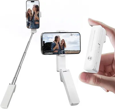 Obrázok produktu pre Mini selfie tyč pre iPhone, prenosná, v puzdre, ohybná, pre iPhone