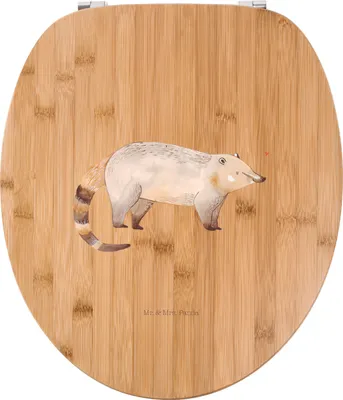 Produktbild von Mr. & Mrs. Panda Klodeckel Nasenbär - Transparent - Geschenk, Lustige Sprüche, Toilettendeckel, Nasenbären, Klobrille, Rüsselbär, klo deckel, Toiletten-Sitz, Bär, WC Sitz