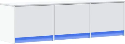 Zdjęcie produktu dla Szafka pod telewizor z LED z szufladą Biały 140 x 34 x 40 cm