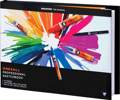 Produktbild von Molotow Zeichenbuch ONE4ALL Professional Sketchbook, DIN A5, landscape