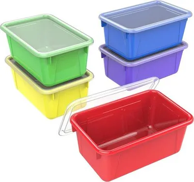 Obrázok produktu pre Malé úložné boxy 122 x 78 x 51 cm v rôznych farbách, sada 5 ks