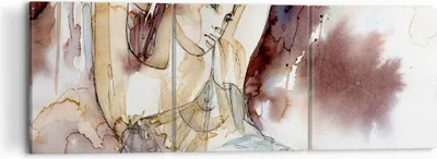 Produktbild von Bild auf Leinwand - Leinwandbild - Frau Modell - 120x40cm - Wand Bild - Wanddeko - Wandbilder - Leinwanddruck - Bilder - Kunstdruck - Wanddekoration - Leinwand bilder - Wandkunst - CA120x40-3552