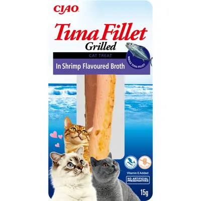 Productafbeelding van Churu Kattenvoer, tonijnfilet in bouillon met garnitel, 15 gram
