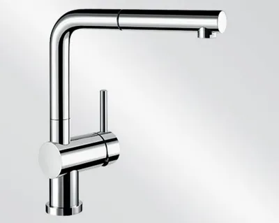 Produktbild von BLANCO LINUS-S-F Fensterarmatur / Chrom / Zugauslauf / Hochdruck