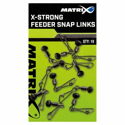 Image de Matrix X-Strong Feeder Snap Links, Taille:10