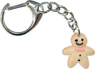 Produktbild von Lebkuchenmann Schlüsselanhänger Miniblings Weihnachten Stutenkerl Keks Schleife