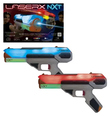 Productafbeelding van Laser X, dubbelpakket, laserspel met 2 interactieve pistolen, geschikt voor