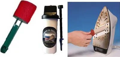 Produktbild von Reinigungsstift für Bügeleisen Plus Düsen Reinigerpinsel + Wollbürste, Klettverschluss wurde speziell zum Entfernen von Knoten von Wollkleidungsstücken entwickelt.