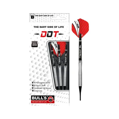 Produktbild von BULL'S Dot D2 90% Tungsten Soft Dart - 18g -- 1 Satz