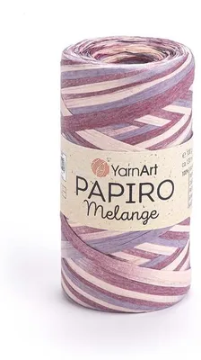 Produktbild von Yarnart Papiro Melange 2310 Papierraffia 100g/130m – für Taschen & Hüte