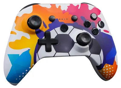 Produktbild von Wireless Gaming Controller PC Switch 2.4G Fußball Bunt
