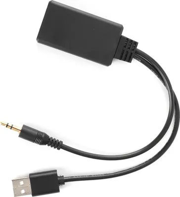 Immagine prodotto di Cavo adattatore ricevitore Bluetooth 5.0, USB + connettore da 3,5 mm, audio stereo per altoparlanti AUX per auto, universale
