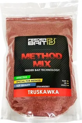Zdjęcie produktu dla Feeder Bait Methodmix Strawberry 800g Jahoda