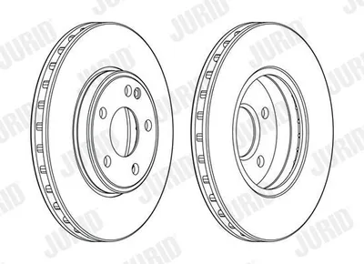 Produktbild von 2x JURID Bremsscheibe 563114JC passend für MERCEDES-BENZ A-Klasse (W176) 51 1mm