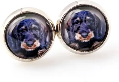 Image de Teckel à poil dur - Vos boucles d'oreilles sont faites à la main, photo personnelle, bijoux de la marque Art.-Dog.
