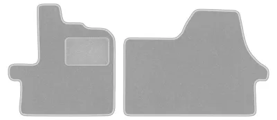 Productafbeelding van Velours automatten voor Fiat Ducato III 2006-2014 – 2-delig, grijs, op maat – Wielganizator OSLO