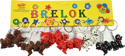 Image de Porte-Clés Chien Dalmatien Pour Sac À Dos Ou Sac À Main Lot De 12 Pièces