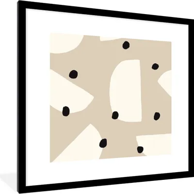 Produktbild von MuchoWow® Gerahmtes Poster Pastell - Abstrakt - Design 40x40 cm - Poster mit Schwarzem Bilderrahmen Wandposter Rahmen Foto Bilder - Poster - Plakat im Rahmen