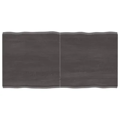 Produktbild von Tischplatte 120x60x(2-4) cm Massivholz Behandelt Baumkante