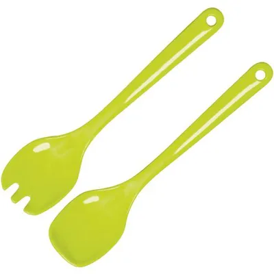 Produktbild von WACA Kunterbunt Salatbesteck 2-tlg., Länge: 305 mm, apfelgrün