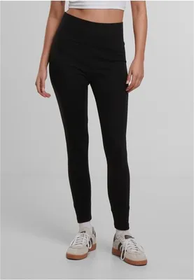 Obrázek produktu pro Dámské leginy Urban Classics Ladies High Waist Jersey Leggings 2-Pack black+black - XS