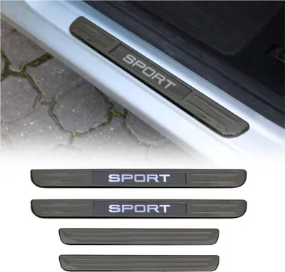 Produktbild von Einstiegsleisten Türschweller Sport für VW Tiguan 2016-2024 Edelstahl Dunkel 4x