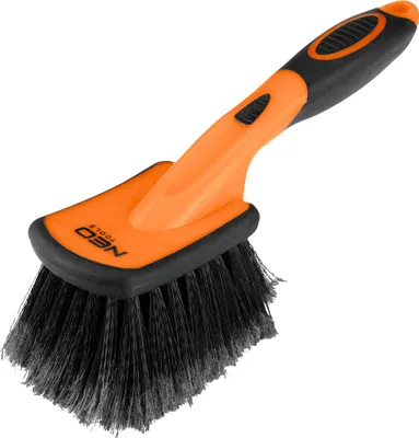 Produktbild von NEO TOOLS Reinigungssbürste 11-453 mit weichem PVC-Borsten 55mm, ergonomischer PP-Griff 25cm