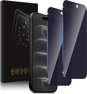 Image de Film de protection d'écran anti-espion, 2 pièces, compatible avec iPhone 18/18 Pro