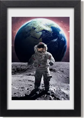 Produktbild von Bild 20x30 MDF-Rahmen, Wandkunst Astronaut