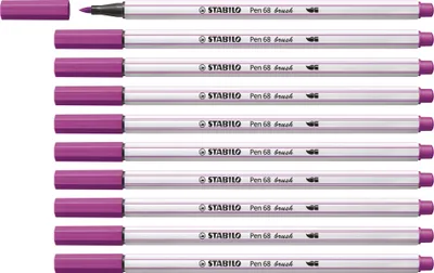Produktbild von STABILO Premium-Filzstift mit Pinselspitze für variable Strichstärken -  Pen 68 brush -…