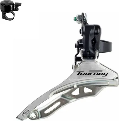 Immagine prodotto di Shimano Tourney FDTY300 6/7 velocità Down Pull  Ø 31,8 mm con campanello per bicicletta