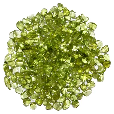 Produktbild von Mini Trommelsteine aus verschiedenen Edelsteinen, 250 Gramm (Peridot)