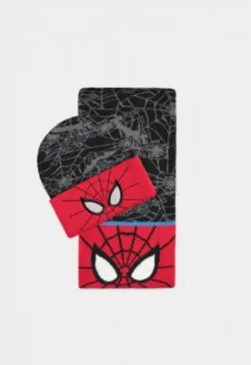 Produktbild von Spider-Man - Giftset Black/Red Beanie & Scarf