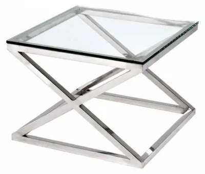 Image de Casa Padrino Luxe Table d'appoint design Art Déco 65 x 65 x H. 49 cm - Qualité de luxe