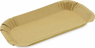 Produktbild von 100x BIONATURE Pappschalen 'Kraft' oval 23 x 15 x 2 cm fettdicht braun