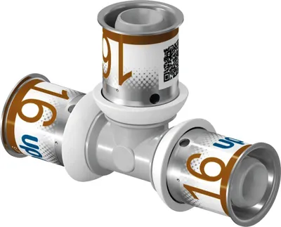 Zdjęcie produktu dla Uponor 1039945, Trójnik, Szary, 1 szt.